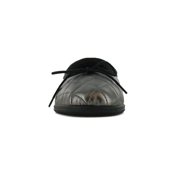 chausson ballerine noire femme fargeot barbara
