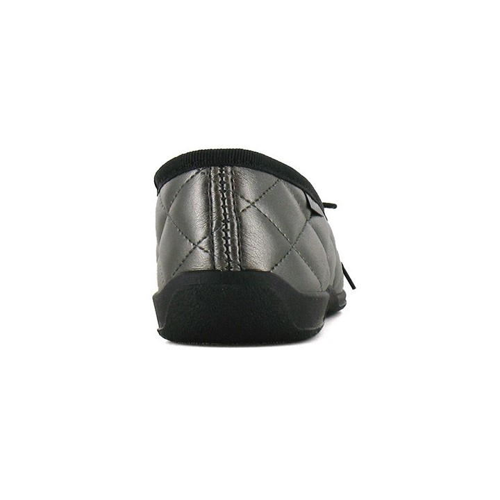 chausson ballerine noire femme fargeot barbara