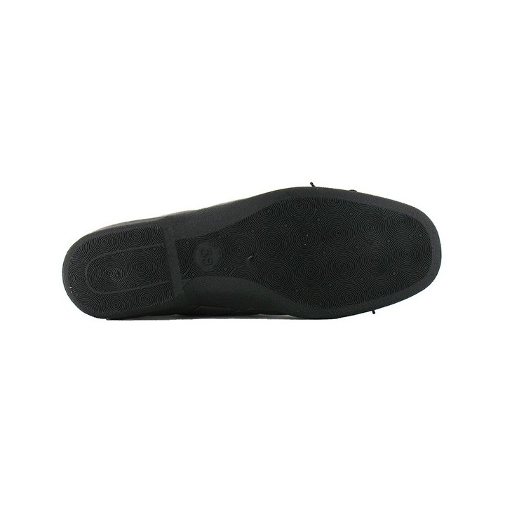 chausson ballerine noire femme fargeot barbara