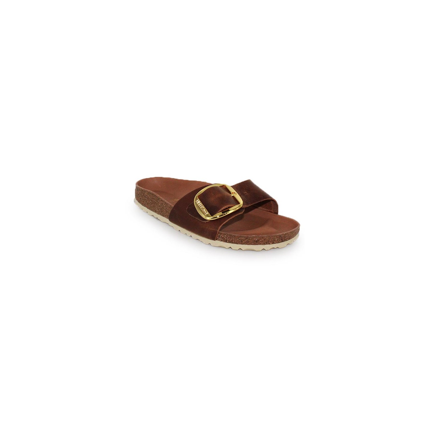 BIRKENSTOCK - BIRKENSTOCK - Madrid Big Buckle Camel Femme - CHAUSSMART