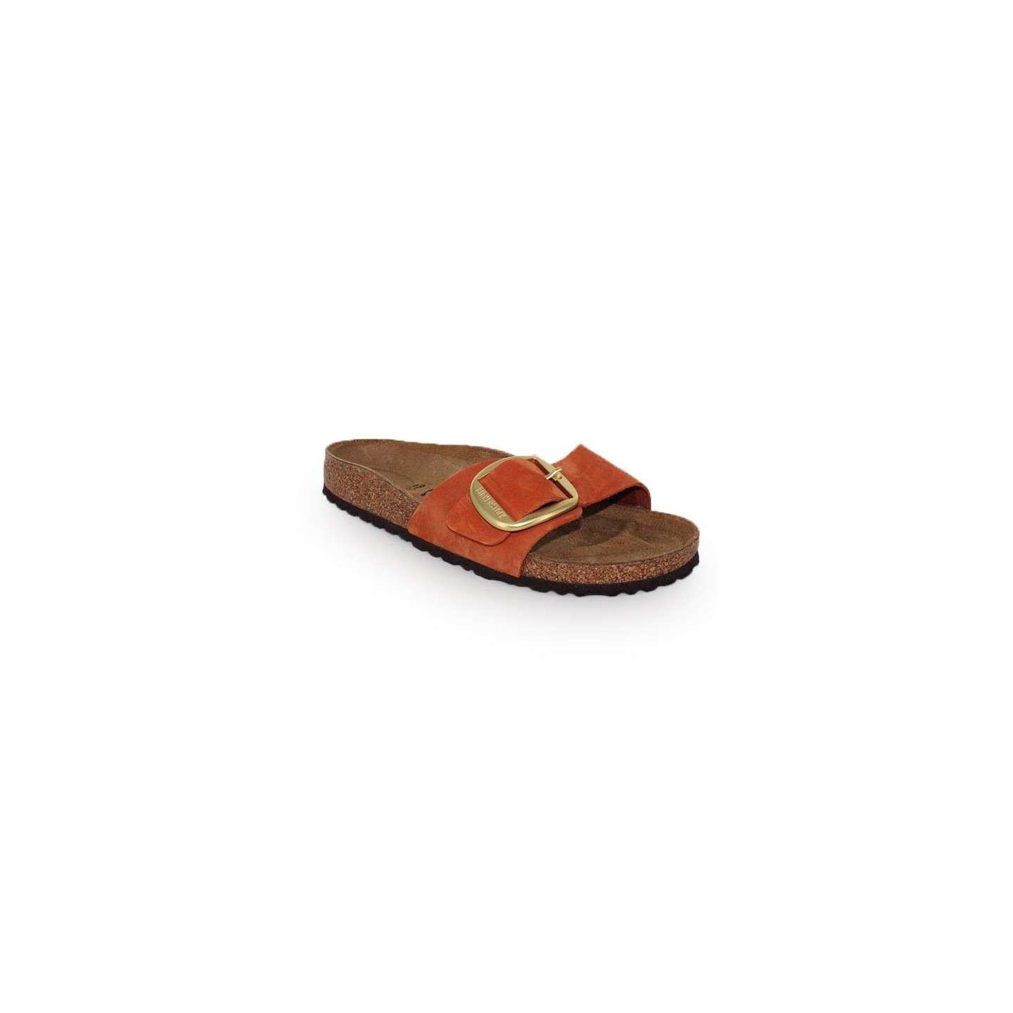BIRKENSTOCK - BIRKENSTOCK - Madrid Big Buckle Nubuck Orange Femme - CHAUSSMART