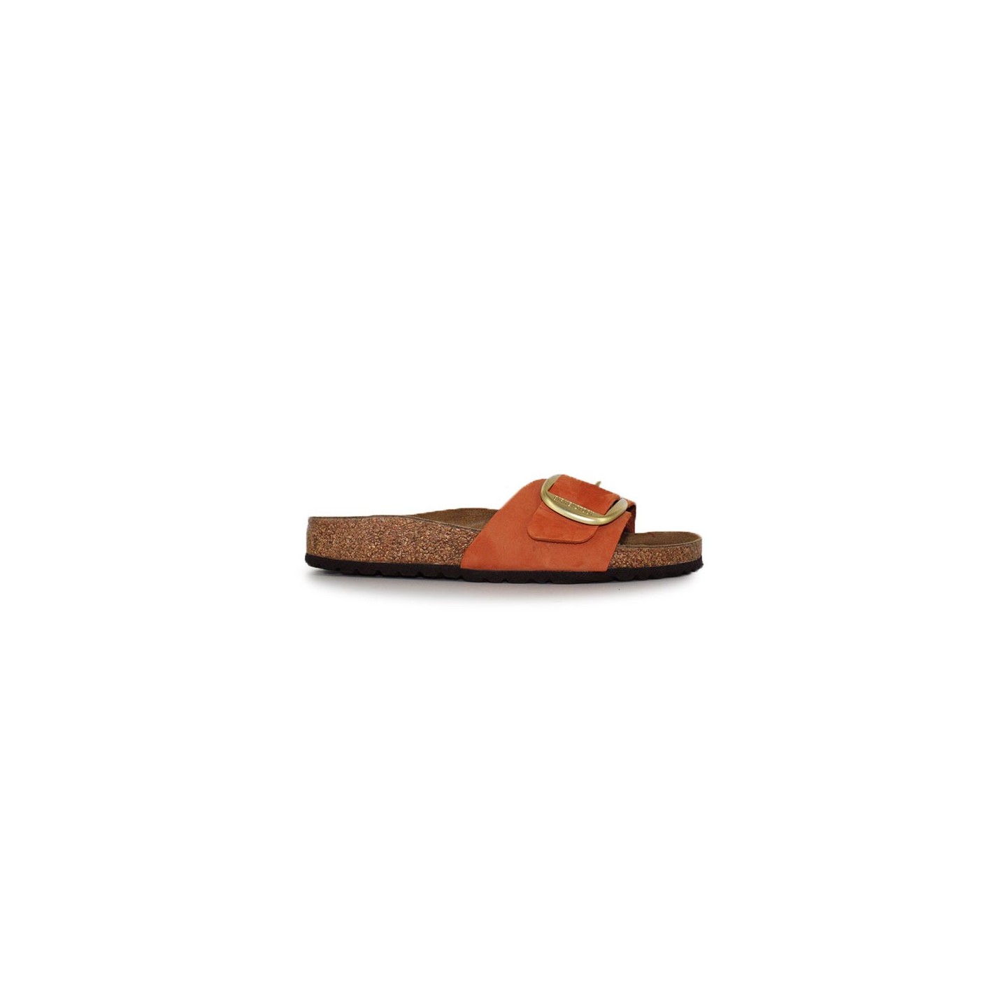 BIRKENSTOCK - BIRKENSTOCK - Madrid Big Buckle Nubuck Orange Femme - CHAUSSMART