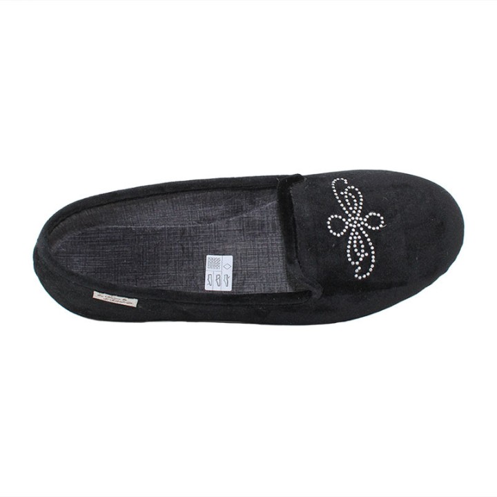 Chaussons noirs femme la maison de l'espadrille  6143