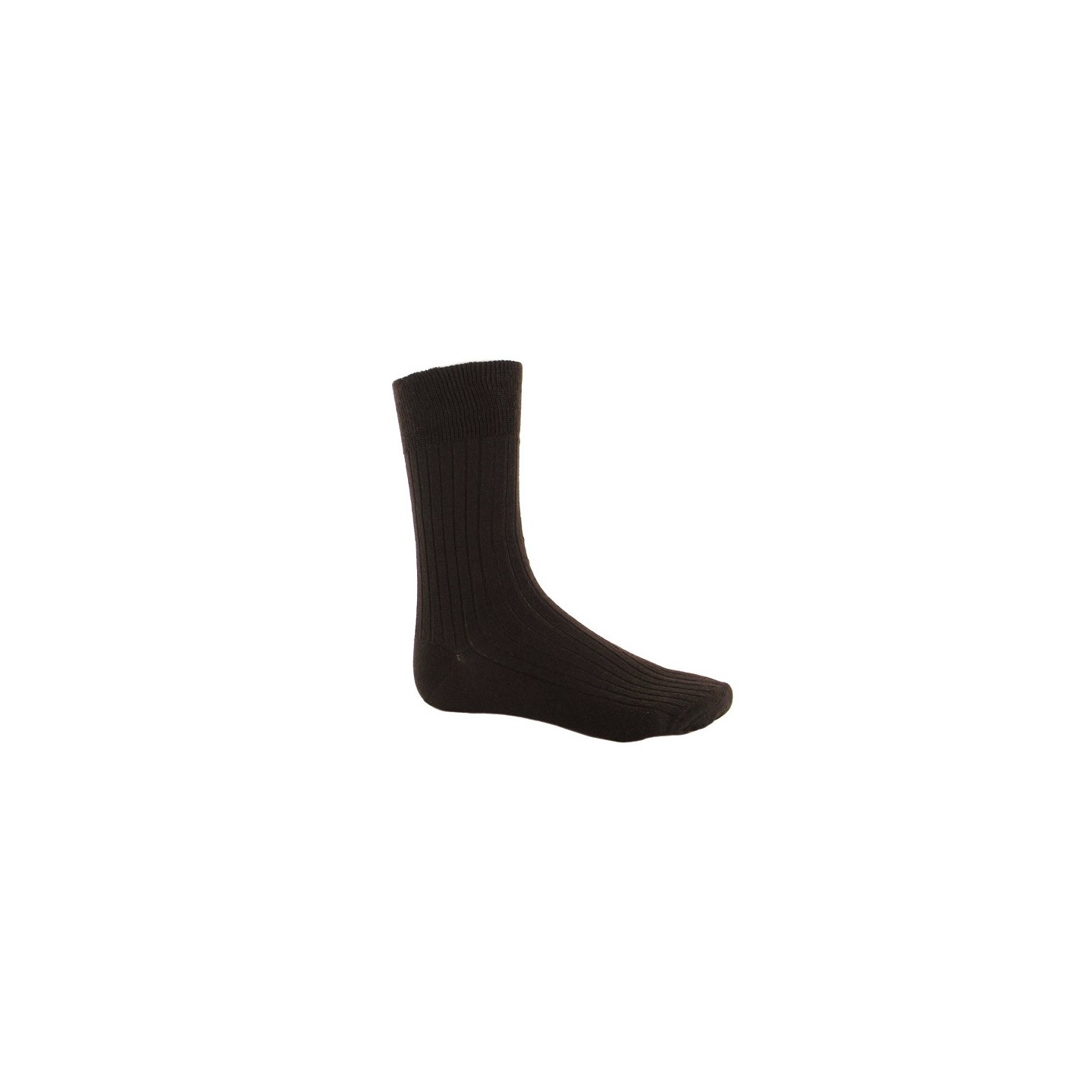 DORE DORE - DORE DORE - Chaussettes côtelées en laine Merinos Marron Homme - CHAUSSMART