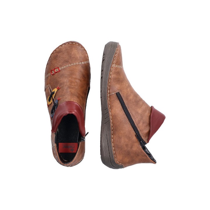 Boots zip femme Montenegro 72581