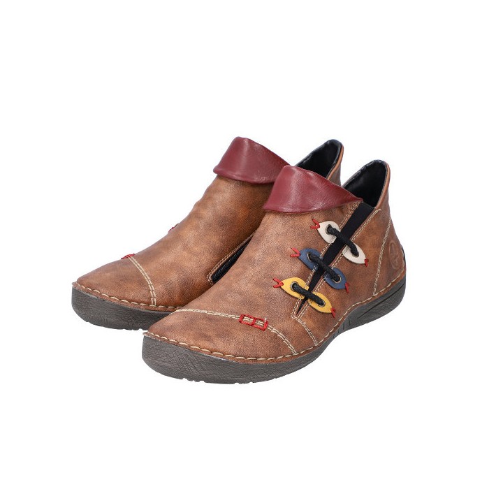 Boots zip femme Montenegro 72581