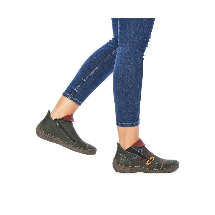 Boots zip femme Montenegro 72581