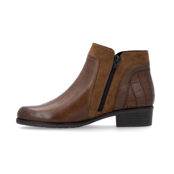 bottines marrons confortables femme Remonte D6893