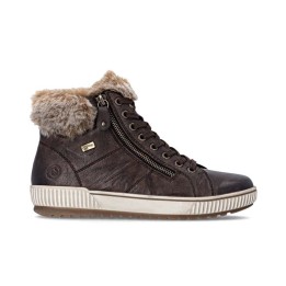 bottines femme marron fourrées Remonte D0780