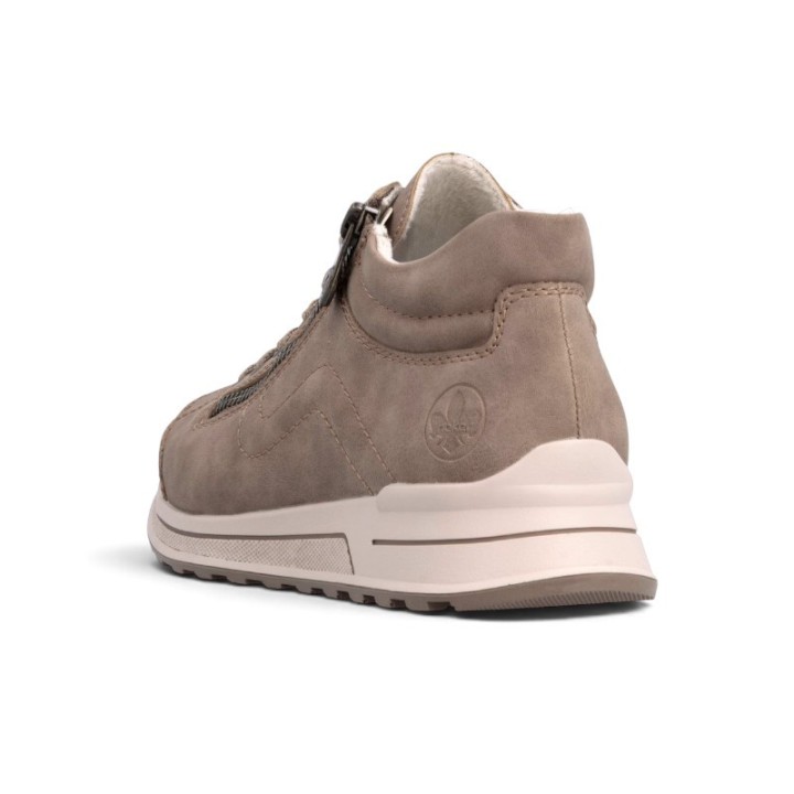 Basket Haute Femme confortable doublure chaude Rieker N1400