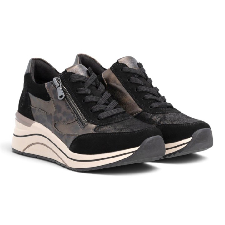 Basket Femme talon compensé confortable Remonte D0T23
