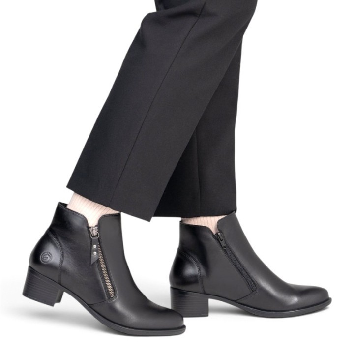 bottines femme noires confortables Remonte R5190