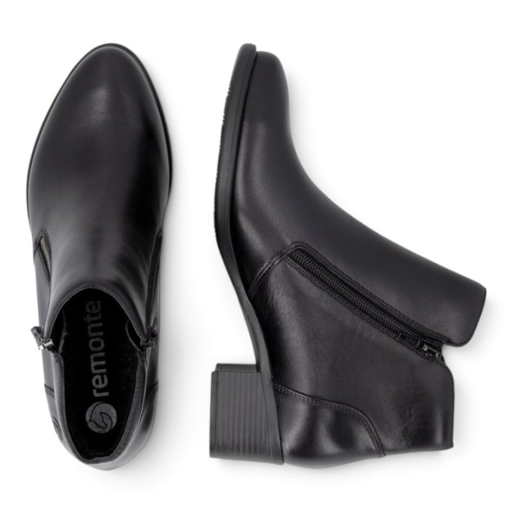 bottines femme noires confortables Remonte R5190