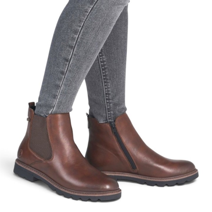 Bottines en cuir femme confortables semelle amovible Remonte