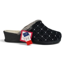 Chaussons mules fourrés en pure laine Fargeot