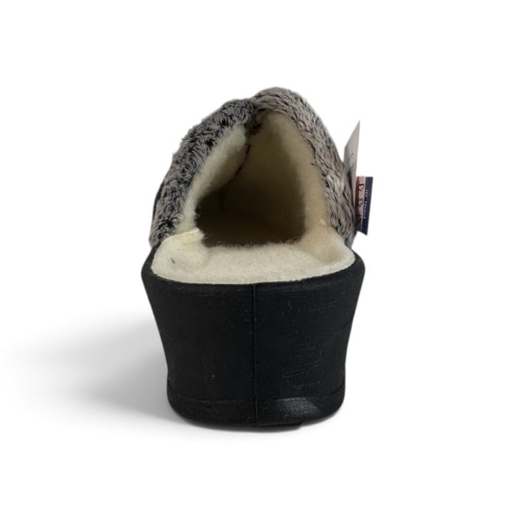Chaussons mules fourrés en pure laine Fargeot