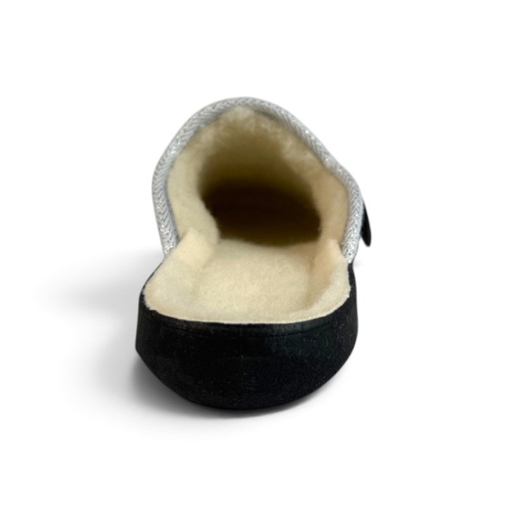 Chaussons Mules Femme fourrés en laine Fargeot