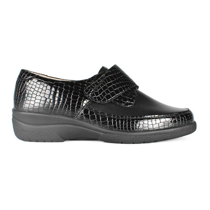 Chaussures femme velcro pieds sensibles Solidus