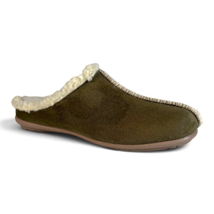 Chaussons mules femme fourrés la Maison de l'Espadrille