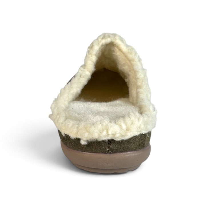 Chaussons mules femme fourrés la Maison de l'Espadrille