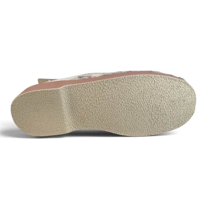 Charentaises fourrées laine de mouton femme fantaisie La Maison de l'Espadrille