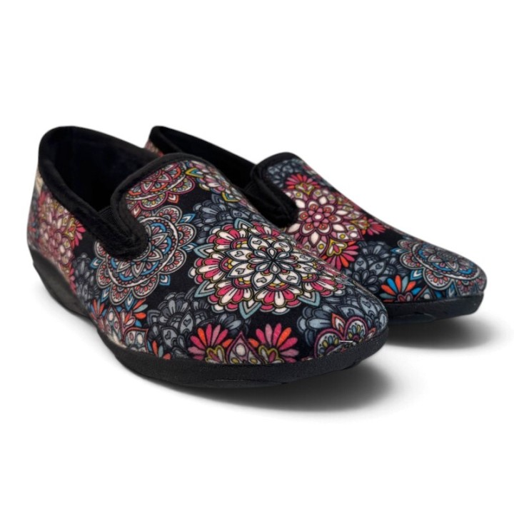Chaussons fermés femme à talon compensé confortable La Maison de l'Espadrille
