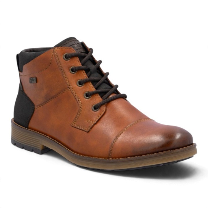 Bottines Hommes semelle amovible en cuir confortables Rieker
