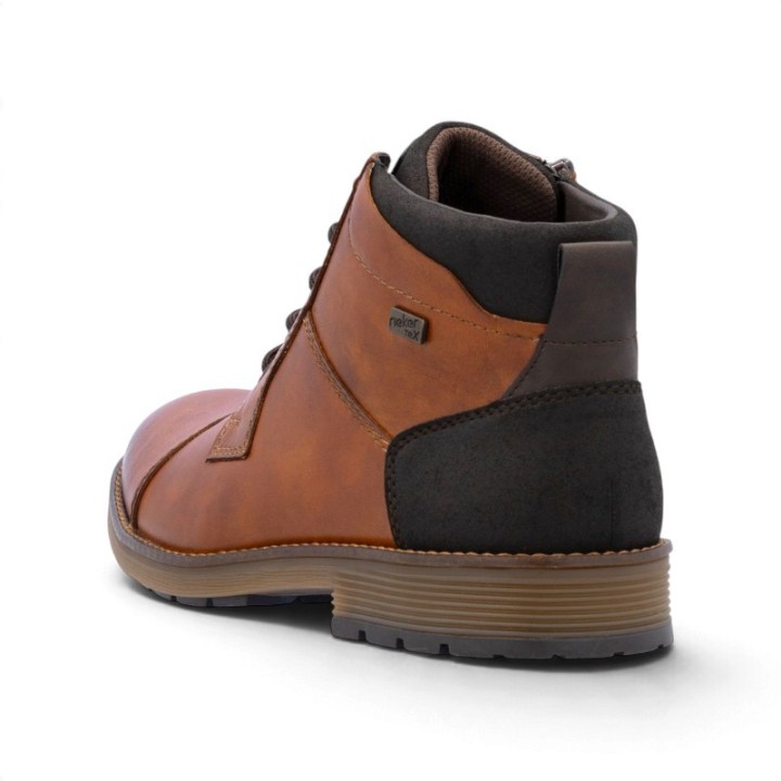 Bottines Hommes semelle amovible en cuir confortables Rieker