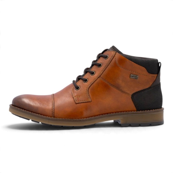 Bottines Hommes semelle amovible en cuir confortables Rieker