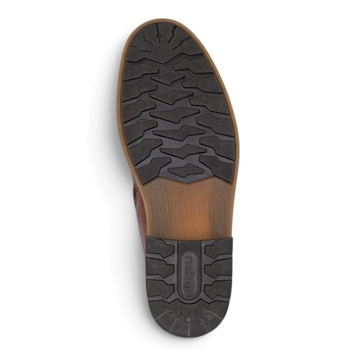 Bottines Hommes semelle amovible en cuir confortables Rieker