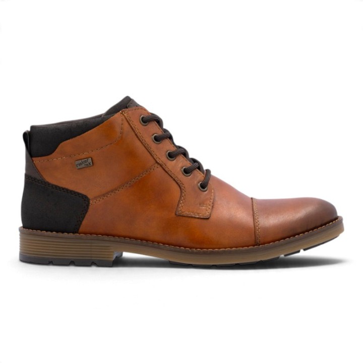 Bottines Hommes semelle amovible en cuir confortables Rieker