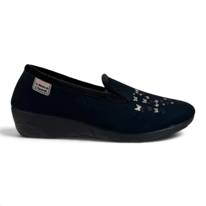 Chaussons pantoufles femme talon compensé la Maison de l'Espadrille