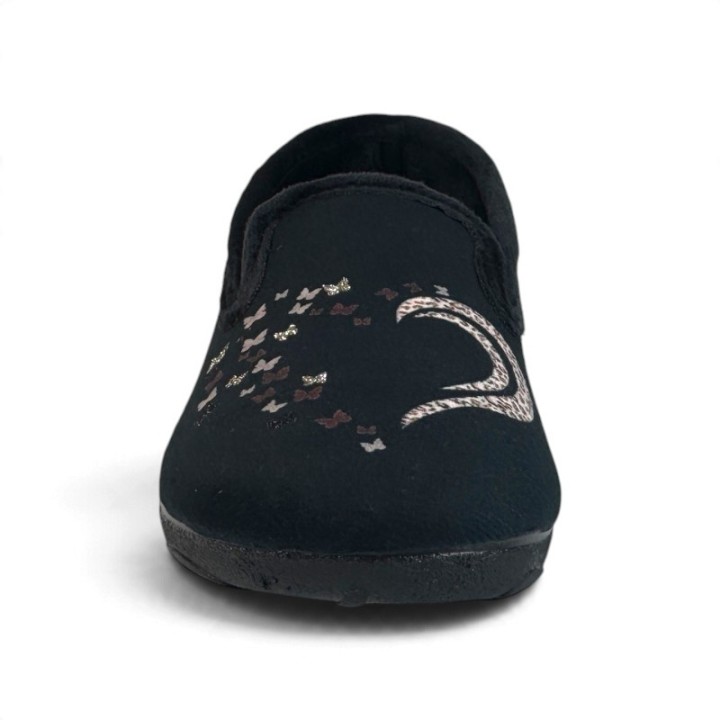 Chaussons Fermés femme noirs la Maison de L'Espadrille
