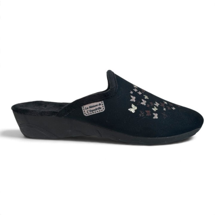 chaussons mules à talon femme La maison de l'espadrille