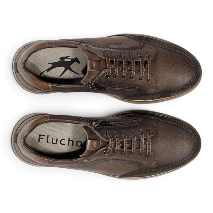 Baskets homme en cuir confortables Fluchos