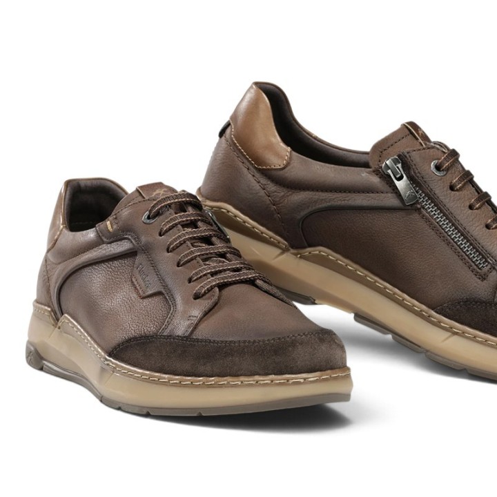 Baskets homme en cuir confortables Fluchos