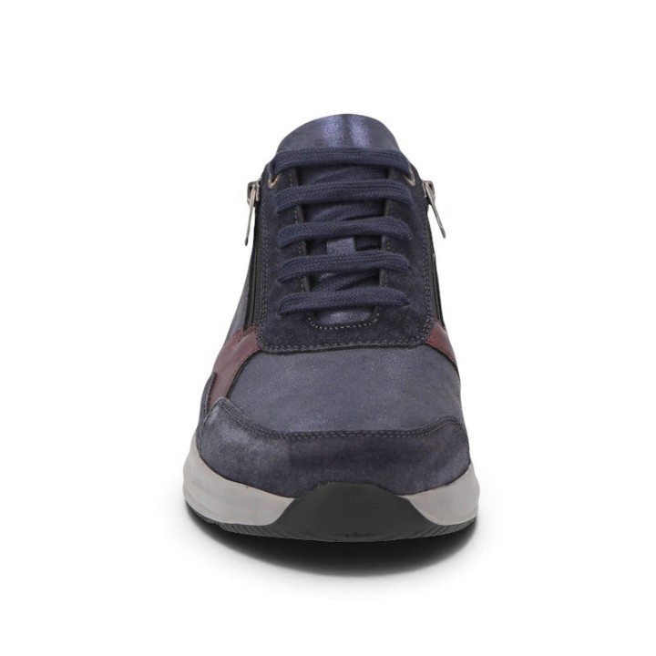Basket femme pieds sensibles et larges en cuir confortables SOLIDUS