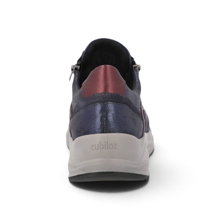 Basket femme pieds sensibles et larges en cuir confortables SOLIDUS