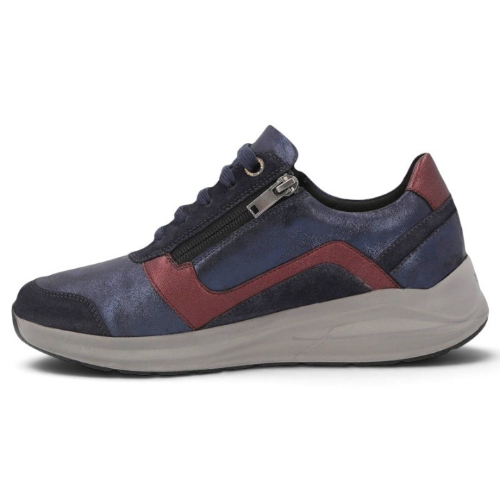 Basket femme pieds sensibles et larges en cuir confortables SOLIDUS