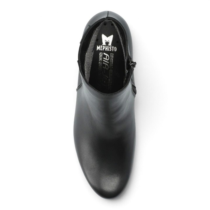 Bottines femme noires à talon confortables Mephisto Ilsa