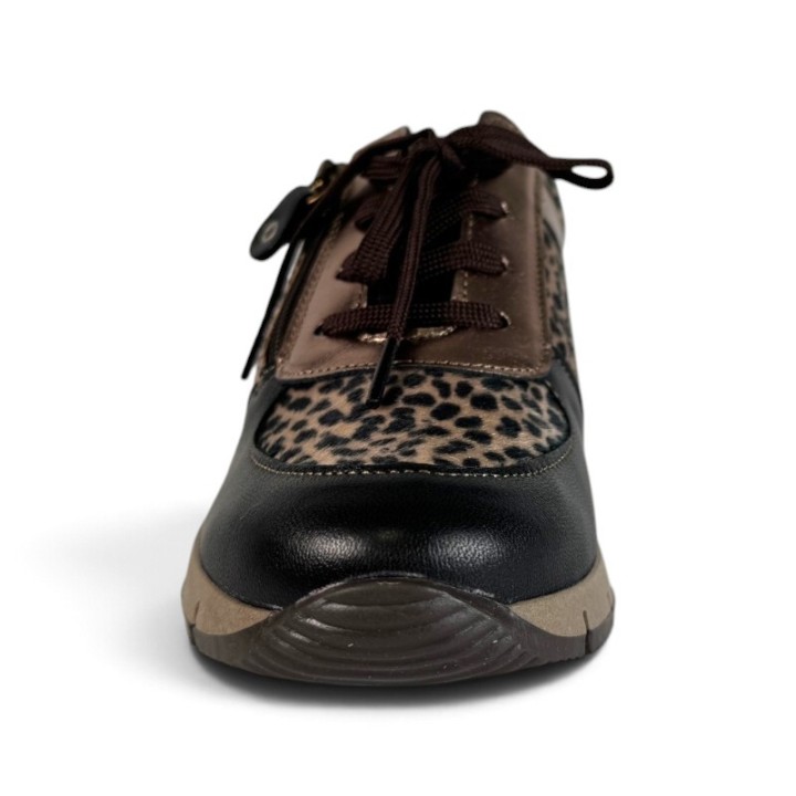 Baskets femme confortables et légères en cuir SUAVE 10504